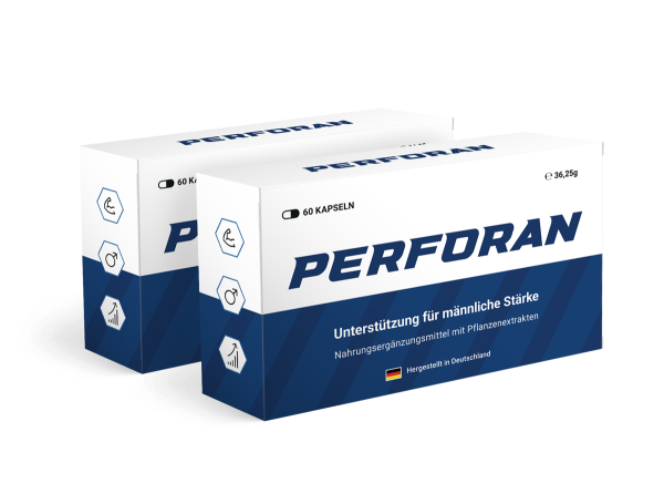 Zwei Packungen Perforan® Kapseln – Energie und Vitalität unterstützend